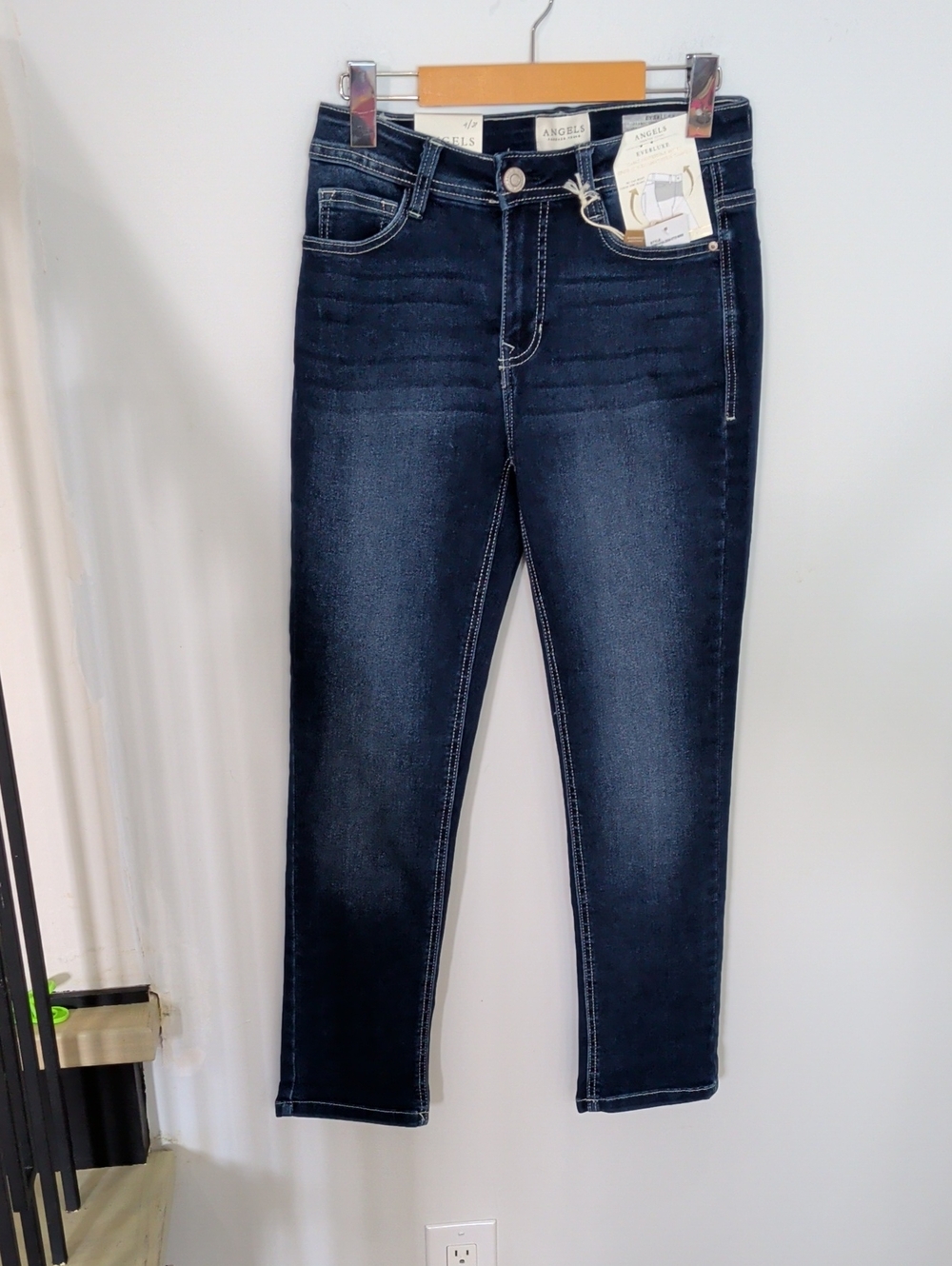 ANGELS | Women's Lizette Dark Everluxe Convertible Hi-Rise Slimming Skinny Jeans